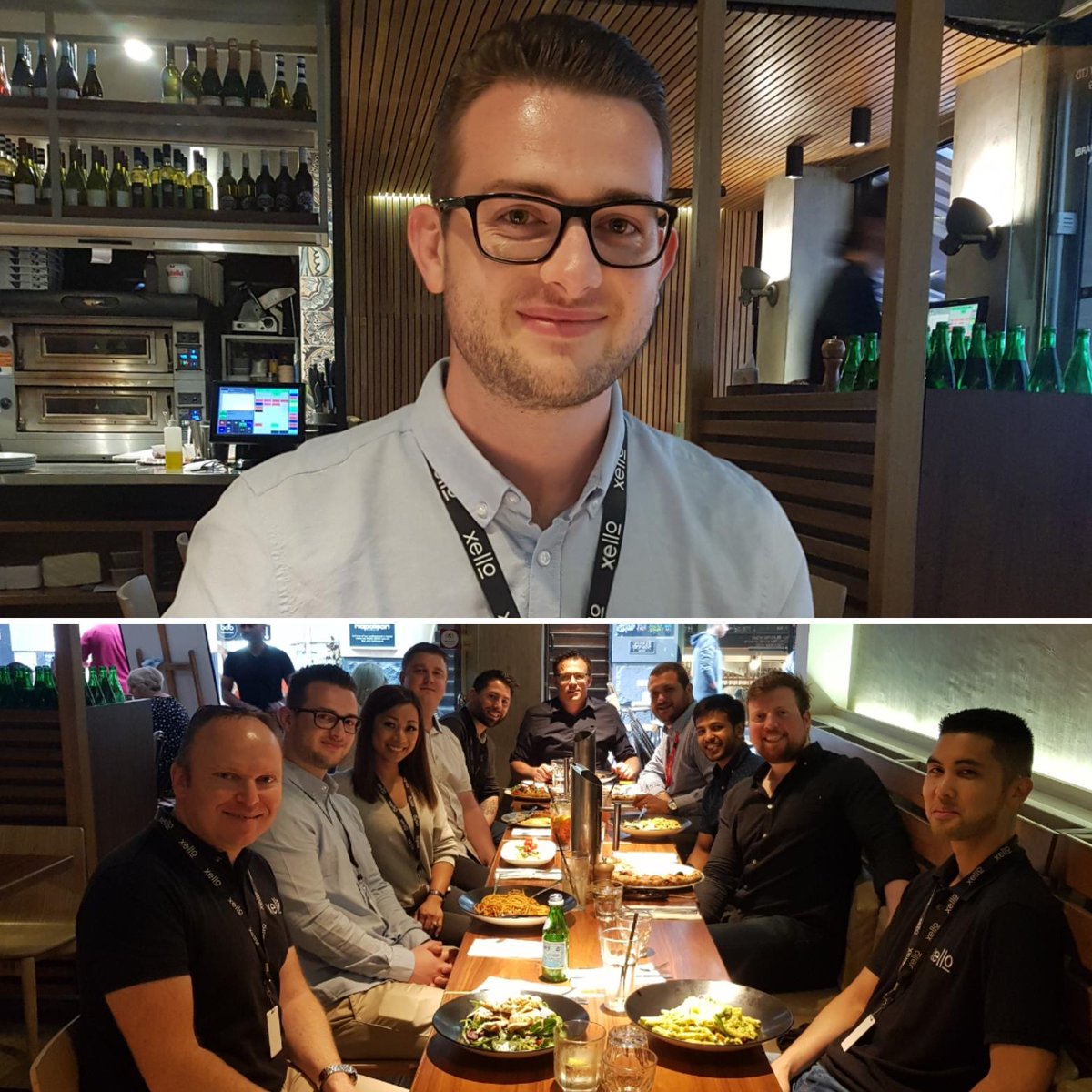 First day lunch banter at Max on Hardware for Jarrod Chidgey, Xello's newest consultant! Welcome to the team! 🍽️🍻 #Culture #FirstDay #TeamXello #Xello