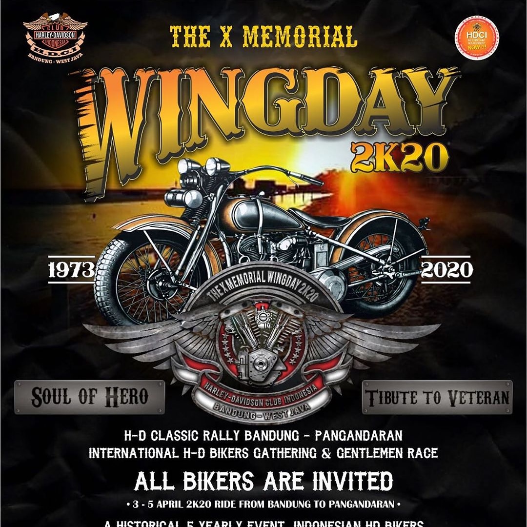 wingday2020's tweet image. Further information:
For Business :  Icha +62 813-9493-5595
For H-D Classic Rally : Ebit +62 858-6299-9929

#TXWD #TheXWingday #Wingday2020 #HarleyDavidson #HarleyDavidsonIndonesia
