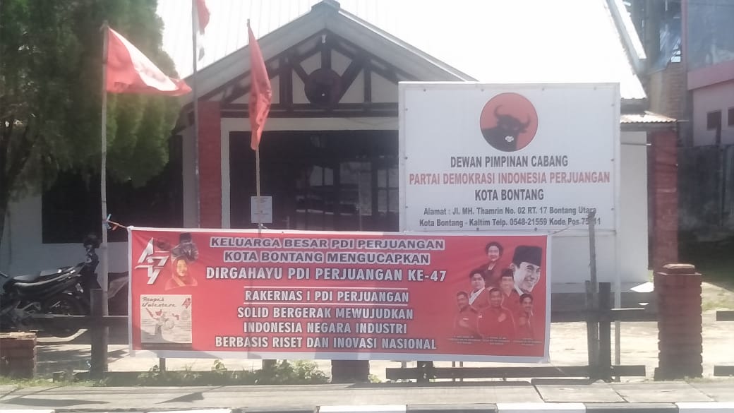 KANTOR DPC PDI PERJUANGAN KOTA BONTANG
JL MH. THAMRIN NO 02 BONTANG UTARA KALIMANTAN TIMUR
#dpcpdiperjuanganbtg
#pedulimasyarakat
#pdiperjuangan47tahun 
#PDIPerjuangan