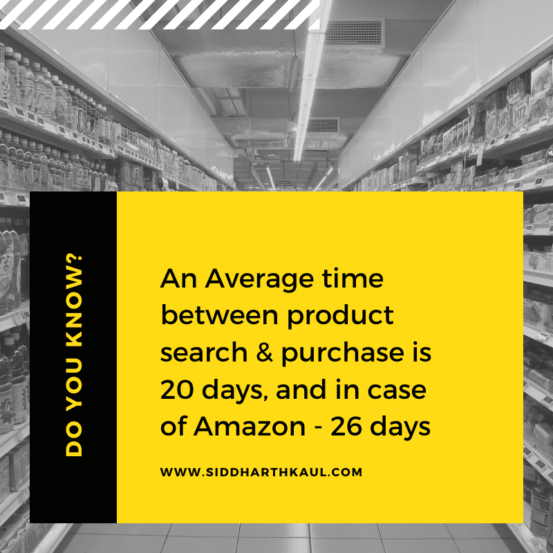 Sidd_Kaul's tweet image. Yes! It&apos;s True 
According To Statistics, Generally, It Takes 20 Days For Finally Hitting &quot;Purchase&quot; Button! 
Source Credit: WordStream
#SiddharthKaul #ShopOnline #PurchaseOnline #BuyTheProduct #20Days #26Days #ForAmazon