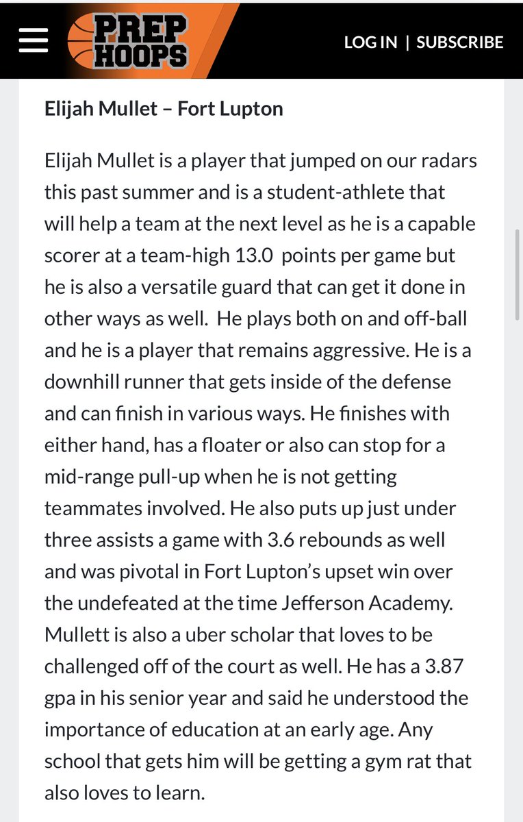 coachroedelFL's tweet photo. 💪💪🏀🏀Thank you @PrepHoopsCO for taking the time to recognize our “Student” Athletes @KobeRoedel @elibball_em &amp; many others from around the state. We so often look at the ppg, apg, spg, bpg but really the best opportunity to play at the next level is your GPA! @FLHS_Athletics https://t.co/vOed64HsjS
