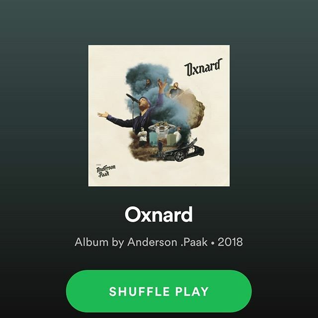 DemitryGlover's tweet photo. Today's Album of the day was an easy pick, spent a good bit of time vibin out to Anderson .paak's (@anderson._paak ) 2018 project, Oxnard. #Andersonpaak #GoodMusic #AlbumofTheDay #Spotify https://t.co/vdP5bKx3f6 https://t.co/L0CUx5Whqv
