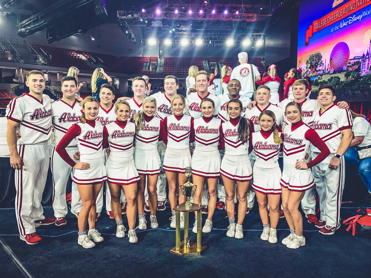 UA_Athletics's tweet photo. What a night for @Alabama_Cheer! All-Girl takes the UCA National Title and Coed claims the National Runner-Up crown. We couldn't be more proud of this team! #RollTide https://t.co/r9qGZhY9qK