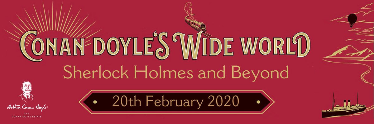 alycett1's tweet photo. The nice people from @BloomsburyBooks have sent me this to be used as a 'twitter banner' for my book Conan Doyle's Wide World - out 20 Feb https://t.co/40MzrYKpIl