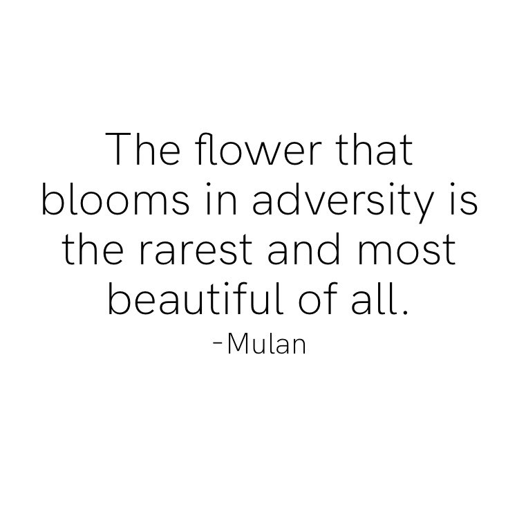 A little #BlueMonday motivation courtesy of Mulan 💁🏻‍♀️#youdoyou