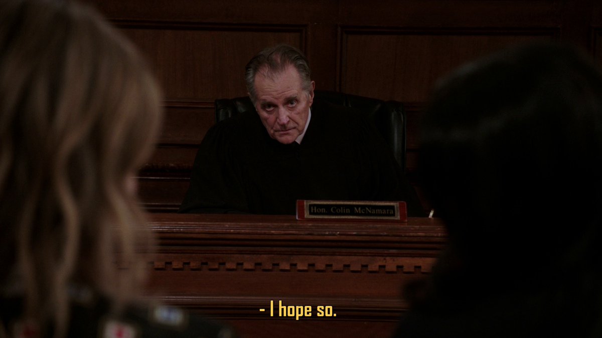 The16thPrecinct's tweet photo. Does anyone have a ship name for ADA Carisi and Judge McNamara yet?  🤪

#SVU21 #RippedFromTheScreen #ShePaintsForVengeance https://t.co/zN9vPgJosO