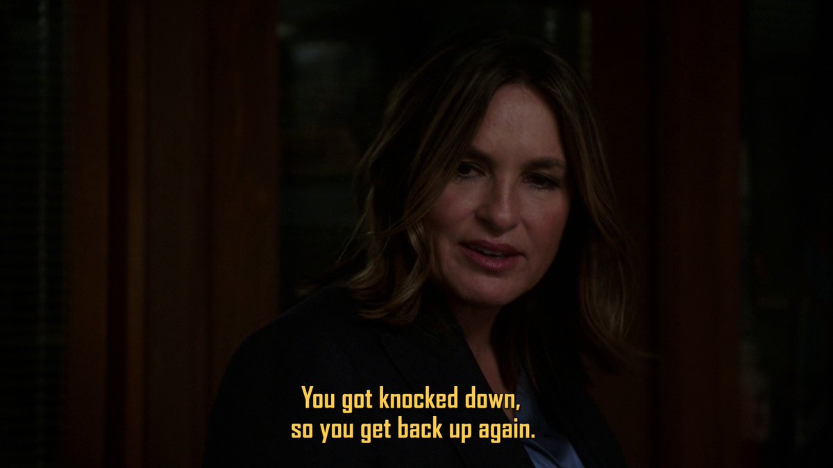 The16thPrecinct's tweet photo. *Cue Chumbawamba* Carisi's crisis of confidence!

#SVU21 #RippedFromTheScreen #ShePaintsForVengeance #IGetKnockedDownButIGetUpAgain https://t.co/ZCxB3W9t2q