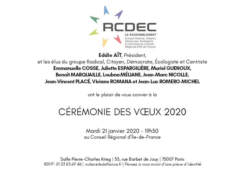 eco_pro_IDF's tweet photo. [J -1] Le groupe #RCDEC a le plaisir de vous inviter à sa cérémonie des vœux le mardi 21 janvier à 19h30 au Conseil régional @iledefrance.
RSVP : ✉️ rcdec[at]https://t.co/ctb5cMwrx8

@eddieait_of https://t.co/cTji49lsvU