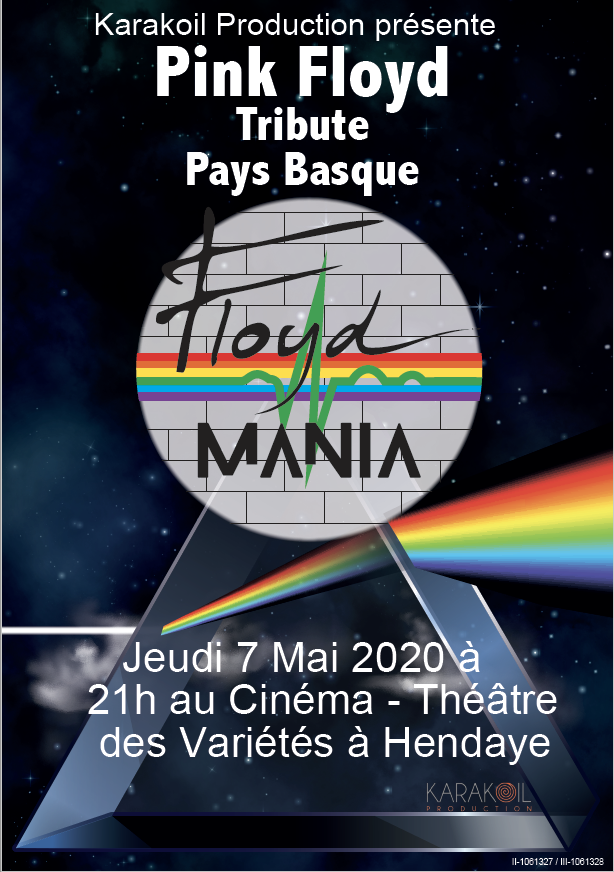 karakoil's tweet photo. C'est avec joie que nous vous annonçons que la billetterie pour le concert de Floyd mania le 7 Mai 2020 à Hendaye est désormais ouverte !
Prenez vite vos places, on vous attend nombreux !!!

https://t.co/cgxAvawl6y https://t.co/WCMjL7aJp3