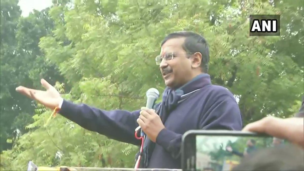 ANI's tweet photo. Arvind Kejriwal, Delhi CM&amp;AAP candidate from New Delhi seat: I was supposed to file my nomination at 3 pm today but the office closes at 3 pm. I was told I'll have to file nomination but I said how can I leave them (people at road show) &amp; go? I'll go to file nomination tomorrow. https://t.co/CDBND3kkVU