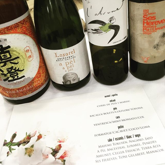 Més plats i vins del dinar de socis amb <a href="/tomeu007/">tomeu marti</a> del restaurant #arume #ventresca_miso_moniato_col #formatge_cacauet_coco_llima #masumitokusen_sake #apèl_ancestral #abrunet_frisach #seshereves_tonigelabert #altar_ofrenes