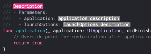 imaizume's tweet image. #XCode11 でCmd+右クリックのメニューが拡充されているの今更知った 💡
特に "Add Documentation" を選ぶとドキュメンテーションコメントがテンプレ展開されるので、今まで頑張って手書きしていた分の負担が減るはかなり嬉しい 👏
#XCode もやっとIDEらしくなってきた (なりきれたとは言ってない)