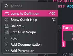 imaizume's tweet image. #XCode11 でCmd+右クリックのメニューが拡充されているの今更知った 💡
特に "Add Documentation" を選ぶとドキュメンテーションコメントがテンプレ展開されるので、今まで頑張って手書きしていた分の負担が減るはかなり嬉しい 👏
#XCode もやっとIDEらしくなってきた (なりきれたとは言ってない)