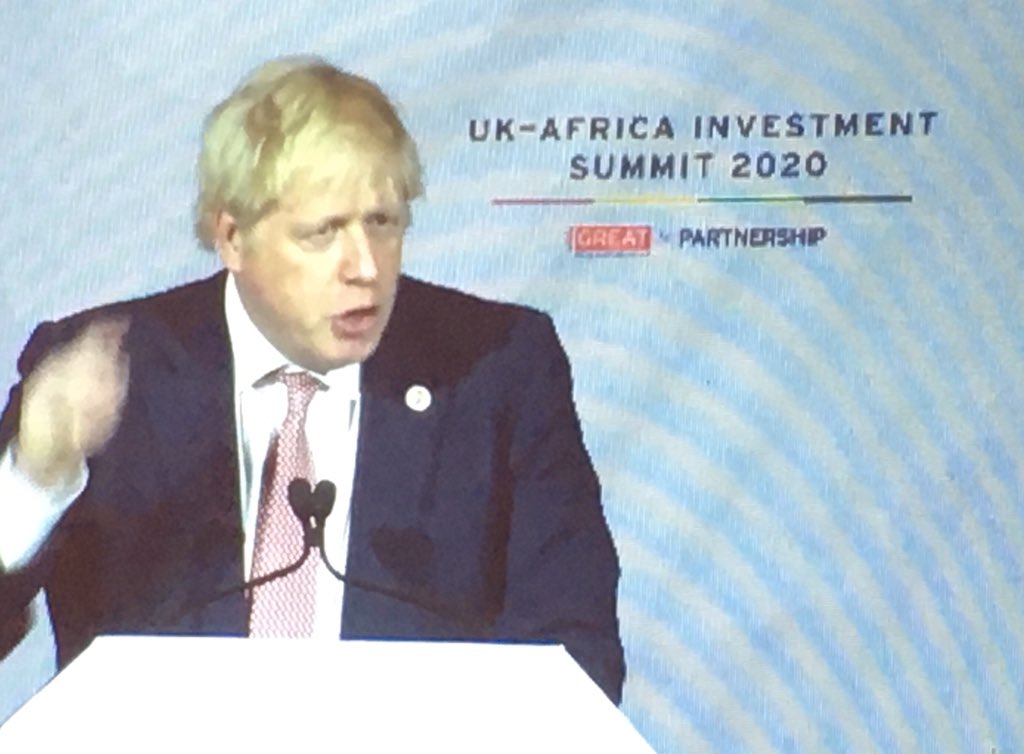 ade_ashaye's tweet photo. Watching Boris’ speech at the UK-Africa Investment Summit. “We will be your partner through thick and thin”. https://t.co/4WuLSI0gk5