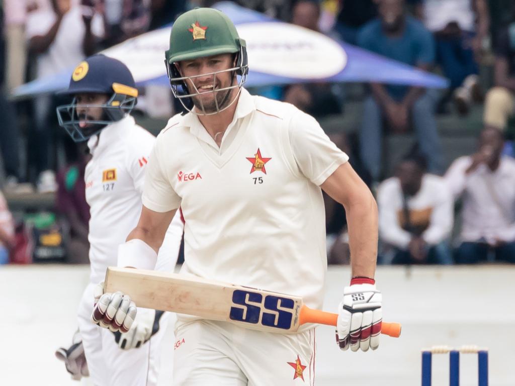 ICC's tweet photo. 🥗 Zimbabwe go to lunch at 260/5.

Craig Ervine fell just 15 runs short of a century but did go past 1000 Test runs before departing.

Can Sri Lanka tighten the screws in the second session?

#ZIMvSL https://t.co/a5d2kT47SB