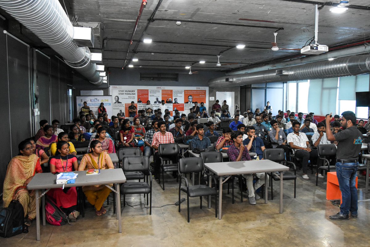 FORGE_FORCE's tweet photo. iCAMP Kick-off.
100+ students from various colleges are part of the Innovation Bootcamp organized to select potential talents for the Industrial Open Innovation Fellowship- #ProtoSem. They shall work on building PoCs to various industrial problem statements.
#Startup https://t.co/IbTScFATo4