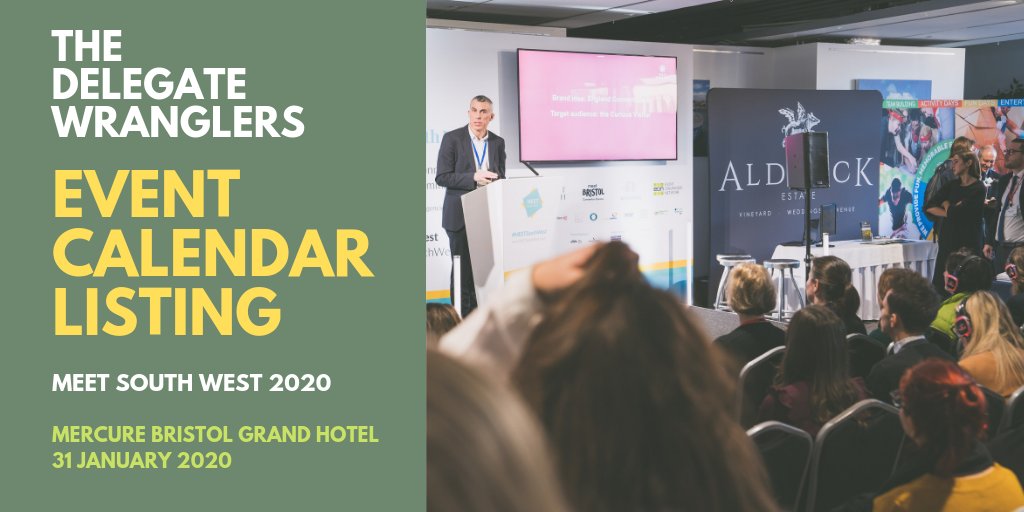 Del_Wranglers's tweet image. EVENT CALENDAR LISTING
Event: @MEETSouthWest 2020
Location: Mercure Bristol Grand, Broad St, Bristol, BS1 2EL
Date: Friday 31st January 2020 (10:00 - 16:00)
Delegate registration and exhibition applications are now live at: MEETSouthWest.co.uk