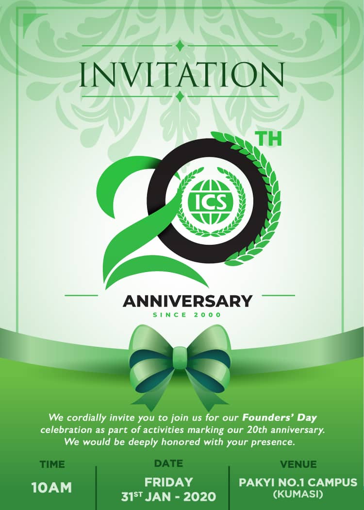 officialicsgh's tweet photo. #DidYouKnow that 20 years ago, the burning desire of a #Ghanaian couple, Dr. and Mrs. Charles Yeboah for #quality, #inclusive and #holistic education in Ghana birthed International Community Schools Ghana?
#ICSat20 #FoundersDay #TheICSExperience #20YearsofICS https://t.co/BCPNKuGGBB