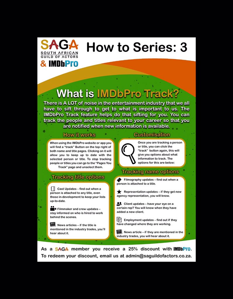SAGActors's tweet photo. SAGA members, we’re excited to announce the launch of IMDbPro educational series with articles that help educate our members on how to optimize their IMDbPro accounts.
#IMDbPro #SAGA #iamactor https://t.co/HXNT8gv6t9