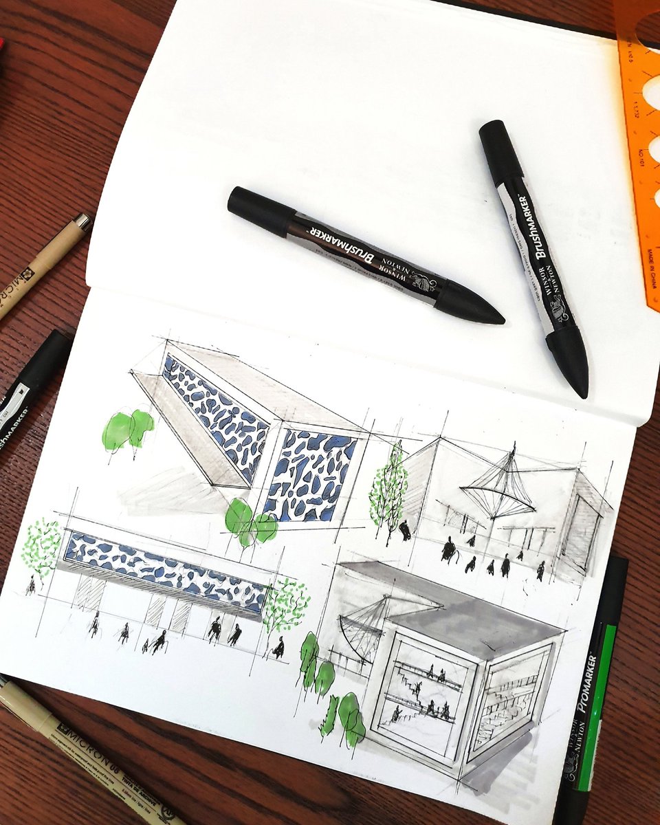 aazizaljassim's tweet image. Transformation shapes geometry into  buildings. 
 #designarchitecture #sketcking