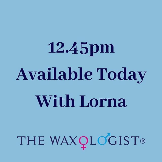 TheWaxologist's tweet photo. Last min cancellation appointment available, book ASAP! https://t.co/h81YQy96Ar https://t.co/aLMR5KYrC6