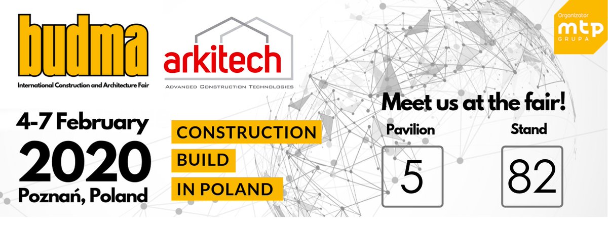 arkitechfsystem's tweet image. We kindly invite you to our booth at &apos;Budma 2020&apos;&apos; Exhibition, in Poznan, Poland on 04 - 07 February 2020.
Hall: 5
Stand: 82
Arkitech Advanced Construction Technologies
info@arkitech.com.tr

#Arkitech #Budma #Budma2020 #LGS #LGSRollformer #ColdFormedSteel