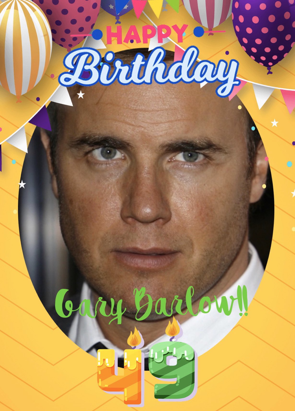  Happy 49th Birthday, Gary Barlow!  May it be everything you want it to be!! 