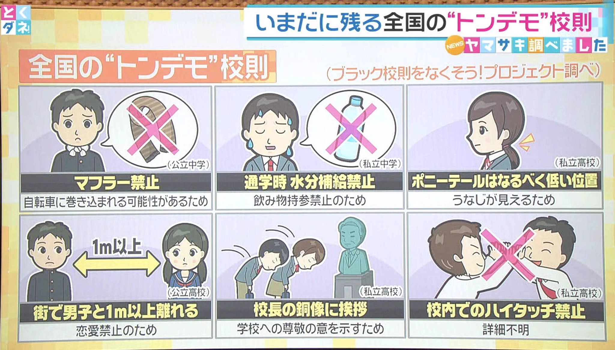下着の色まで指定？ヤバすぎるブラック校則まとめ！