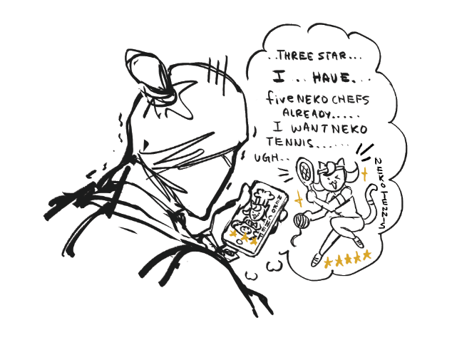 a big fan of neko starz his favorite gacha 