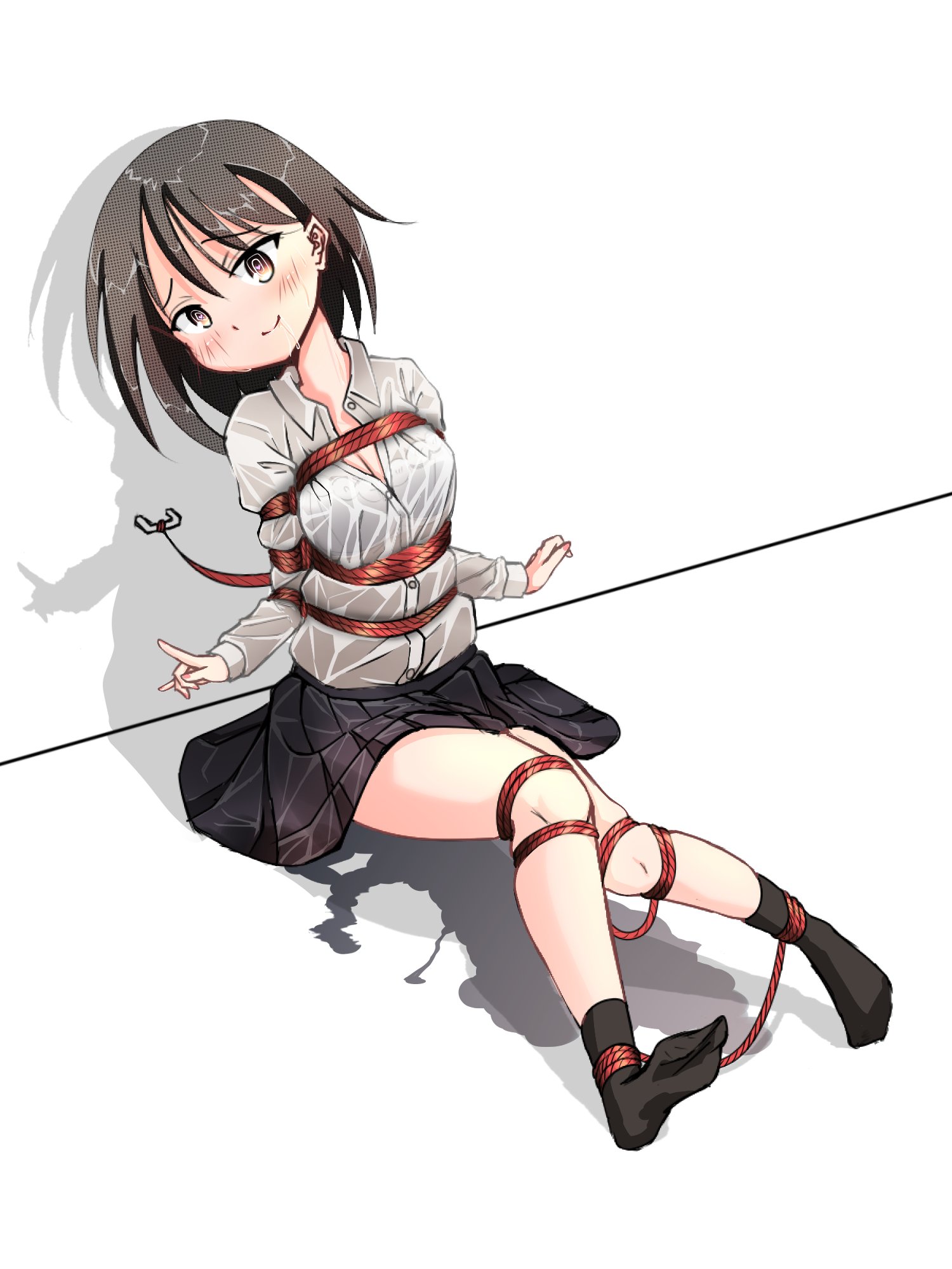 たわしはいなり Tren Twitter 一般特殊麻縄拘束少女 二次 イラスト