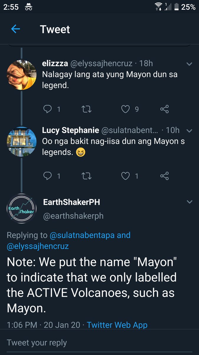 sulatnabentapa's tweet image. Mayon is in the legends daw just as a sample of what an active Volcano is. 😉

Check out all the volcanoes in the Philippines so we all know abt it. Review ng geography din yan. Hahaha.

#volcanoes #Philippines #bulkan #Filipino
