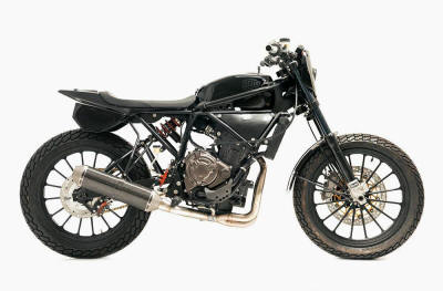 motorcycspecs's tweet photo. Yamaha FZ-07 “The Framer” Street Flat Tracker by Deus Ex Machina.  

Deus Ex Machina’s Michael “Woolie” Woolaway created an American Flat Track mile racer for the street, customizing a 2017 Yamaha FZ-07, which he named “The Framer.”

https://t.co/nrXNyPNbcG https://t.co/7WCP3zlmJY