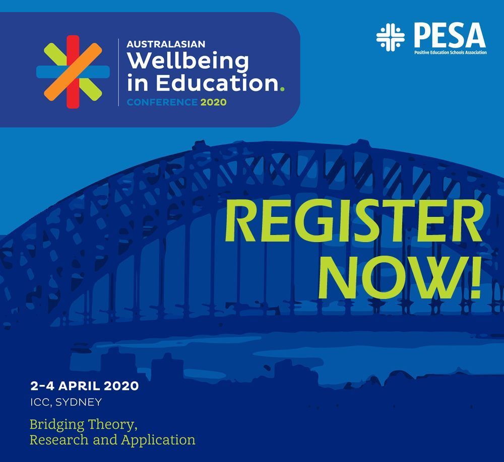 PESA_Aus's tweet photo. 2020 Australasian Wellbeing in Education Conference - REGISTER NOW! Join us for 3 days of world-class learning, connection and collaboration with local and international experts & thought leaders #PESA2020 Go to https://t.co/8GGkfykok1 for details & to register! #PosEd https://t.co/wfjzaceZMJ