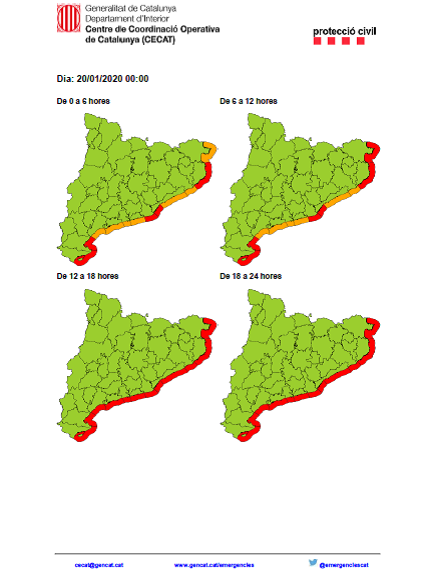 platjaropolicia's tweet photo. Alerta per estat del mar, es preveuen onades fins a 8 m, màxima afectació entre
avui i demà.
Tancats el Passeig de Mar, cales i camins de ronda https://t.co/qcH38jm8yw