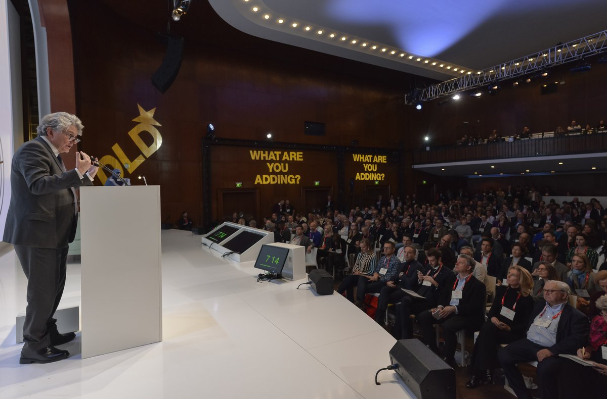 EC_AVService's tweet photo. 📷Commissioner @ThierryBreton at the podium during his keynote speech at the #DigitalLifeDesign (#DLD20) Conference in #Munich 

More photos: https://t.co/HY1nRWDCka
Watch the video: https://t.co/jDr6hyaYd1 https://t.co/8vpoO2QJTG