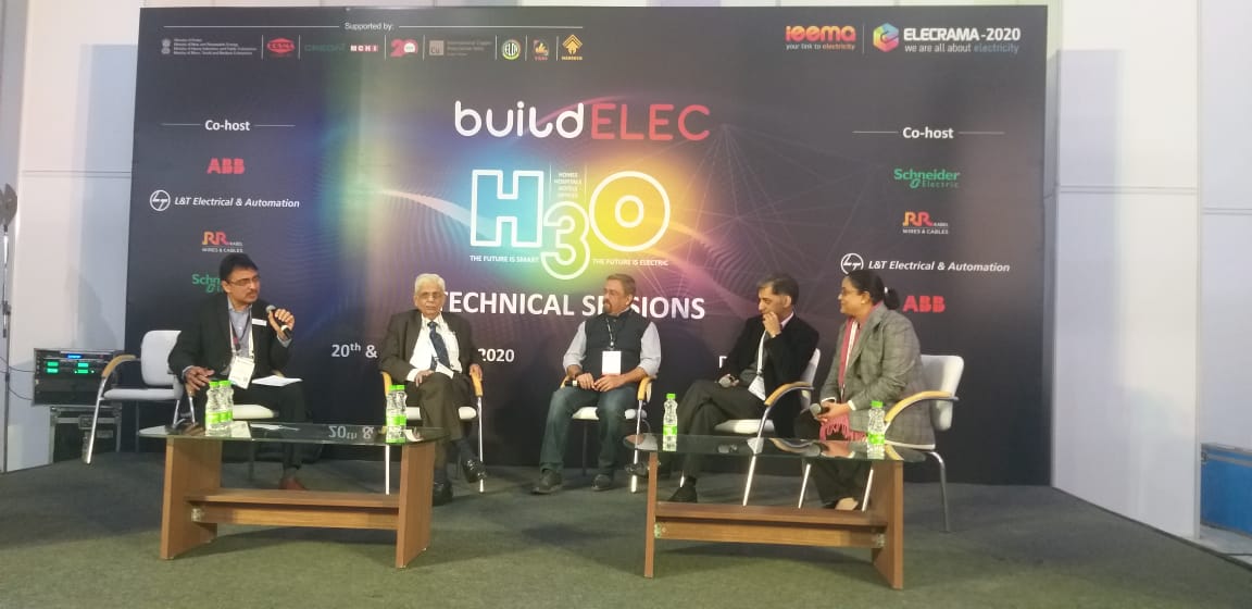 ElecramaLive's tweet image. #BuildELEC, the unique exposition on building #electrical systems, the co-located #Elecrama2020 gets underway with a panel discussion on &quot;Intelligent #Buildings - The New Reality&quot; #IEEMA
@tweetieema @IndiaExpoCentre