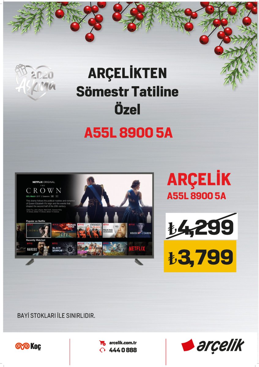 asiller1986's tweet photo. Arçelik'ten Sömestr Tatiline Özel İndirimler! #askileyap #arcelik #asillerltd #4ktv #sömestrindirimi https://t.co/nNHKBpnmle