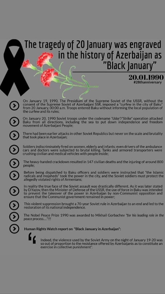 zarifamammad's tweet photo. Let's think, you go to the home after work or school. Your family wait for you. But you are killed. Why? For meaningless Politics! 30 years ago, Soviet troops attacked and killed many innocent persons in Baku. Why? Why these persons were victims of politics? #20January https://t.co/l8JSMWDfTY
