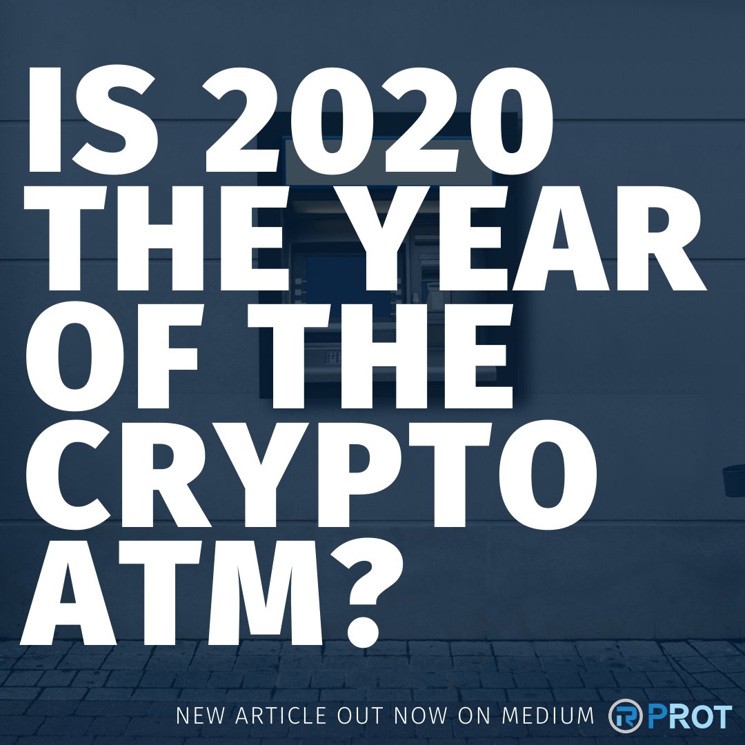 PROTmasternode's tweet photo. Is 2020 the Year of the Cryptocurrency ATM? - New article out now on Medium. Follow the link to read the story.

https://t.co/LY0lorM1j9 https://t.co/BpIPelr17P