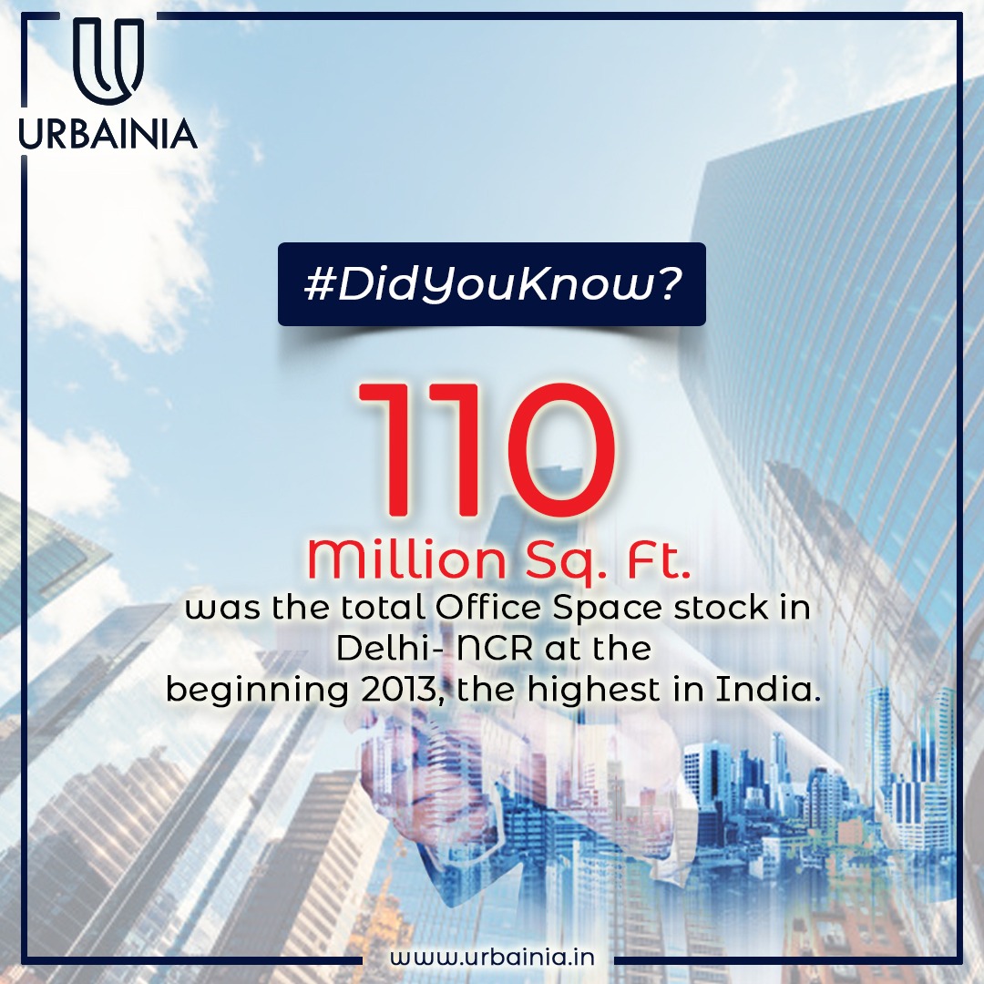 Urbainiaspaces's tweet photo. #DidYouKnow?
The highest office space stock in India was in 2013.

Visit us at: https://t.co/zzSlcfkNx3
#Investment #Advantages #ITSpaces #ITESSpaces #OfficeSpaces #Business #Residential #Urbainia #UrbainiaSpaces #UrbainiaTrinityNX #GreaterNoidaWest #RealEstate https://t.co/PKwDfSaEOa