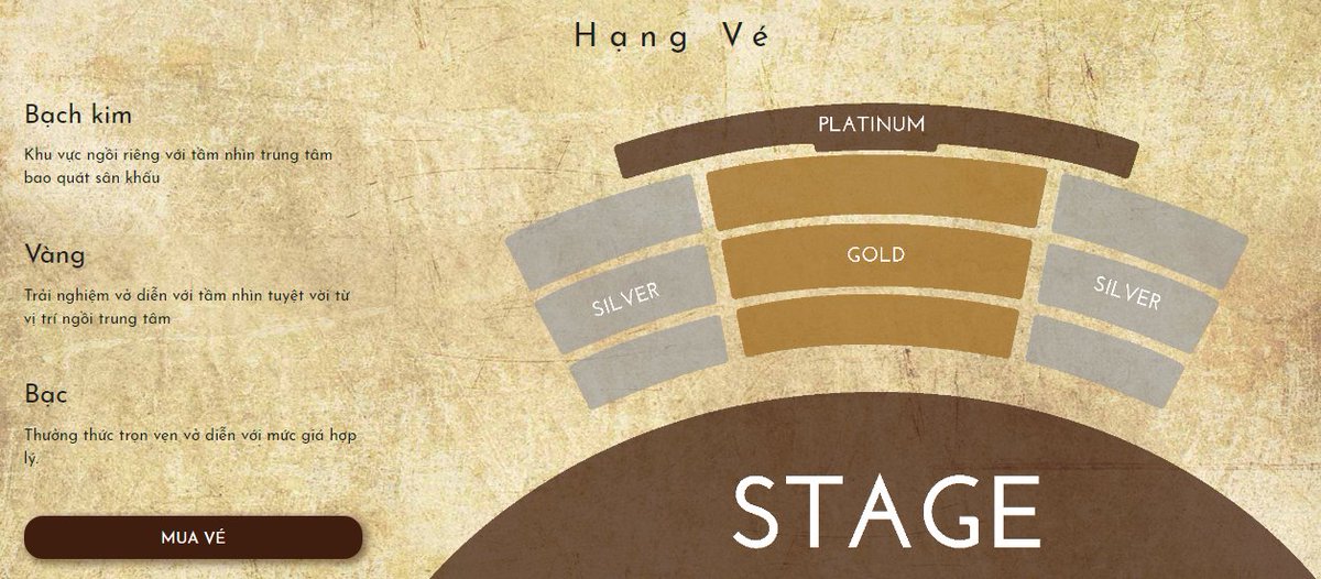 TicketGo_vn's tweet photo. ⭐️⭐️ SHOW DIỄN "TINH HOA BẮC BỘ" ⭐️⭐️
👉 Lịch diễn tháng 01 năm 2020: Thứ 3,5,7 hàng tuần
👉 Giá vé:
+ 480.000VNĐ/vé Bạc (không ăn)
+ 540.000VNĐ/vé Vàng (không ăn)
+ 720.000VNĐ/vé Bạch kim (không ăn)
✅ Link đặt vé: https://t.co/mW02oRBgjo
#ticketgo #tinhhoabacbo https://t.co/g7pYSvSqxi