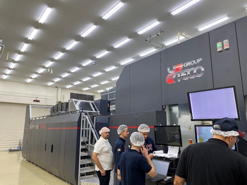 NessanCleary's tweet photo. Kinyosha installs Uteco Evo press for printing packaging. This press uses Kodak's Stream inkjet coupled with primers to print to flexible films. https://t.co/5LKqeFrtrN https://t.co/Dn8hDQrDAq
