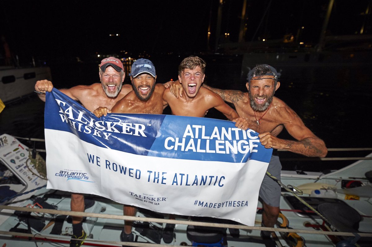 CO_AFC's tweet photo. We did it!  We rowed the terrifying, majestic Atlantic. We achieved everything we set out to do and I am so greatful and proud to represent the Army and to show what our young soldiers, fresh from training, are capable of. Thank you to everyone for the overwhelming support. https://t.co/qZWzxjIuhv