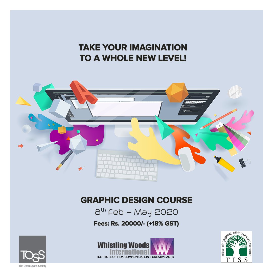 TOSSJaipur's tweet photo. #TISS certified course in #Graphic #Design will equip the students for a range of careers in graphic design!
#graphicdesign #graphicdesigner #graphicdesignworkshop #tossjaipur #jaipurdiaries #jaipurtalks #jaipurevents #jaipurgram #pinkcity #jaipurbloggers #pinkcitydiaries https://t.co/feNRxaOGQm