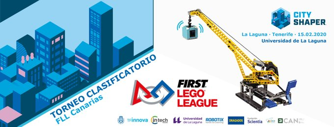 CienciaULL's tweet photo. 📢¿Te gustaría formar parte del voluntariado que hace posible la First Lego League Canarias 2020 #FLLCanarias2020?🚀🤖

📌Inscríbete aquí👉https://t.co/Lyja1qP40X y vive la experiencia de un evento único🙌✨

📅 Fecha límite de inscripción: 12/02/2020 💫 https://t.co/kot5P5cGIr