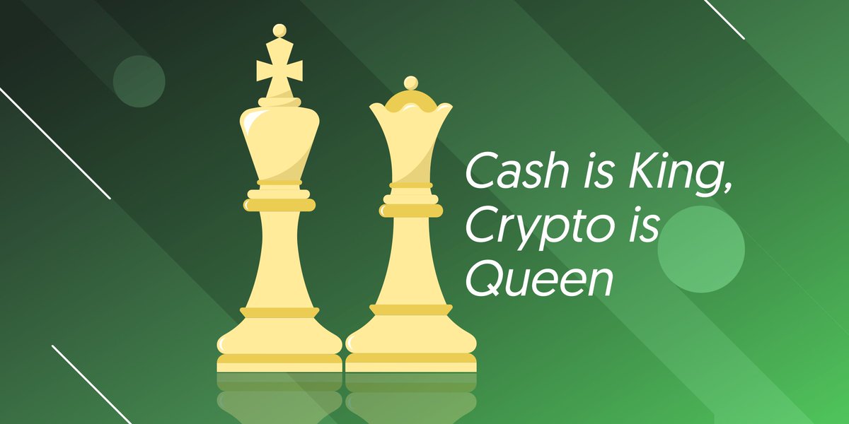 BitsparkLtd's tweet photo. #Cash is King and #crypto is Queen. Read more about how we're building the alliance between cash and crypto:
https://t.co/6Xxhmbubnz
#cashtocrypto #cashonandofframp #bitspark #cryptoadoption https://t.co/CfJyrmblDu