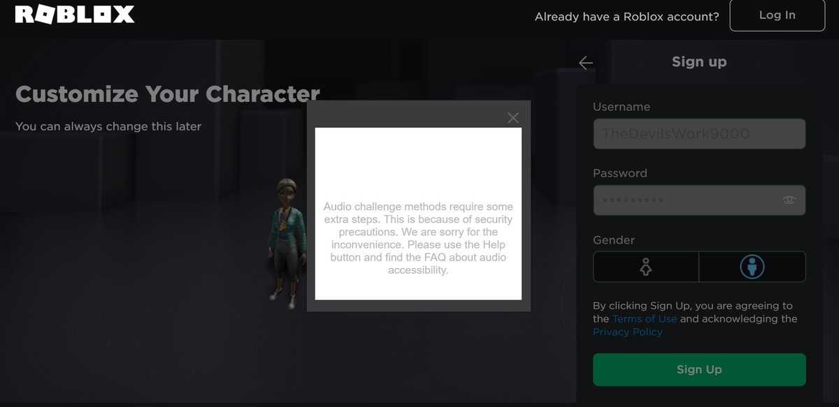 Lord Cowcow On Twitter What In The World Is Going On With This New Roblox Sign Up Page It S Not Even Letting Me Make A New Account Https T Co Jkb8eqeujx - roblox sign in help