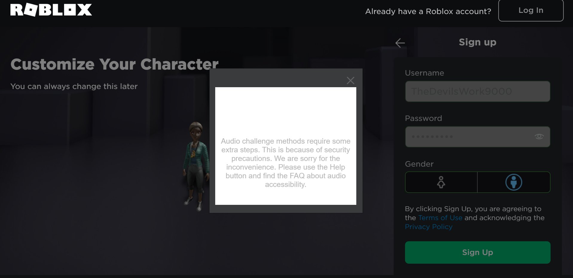 Roblox Sign In Account