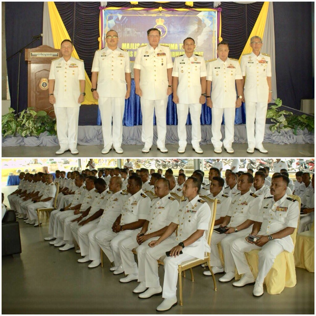 AMIN 136 (@laks_muhd_amin) on Twitter photo Majlis Serah Terima Tugas PM KD <a href="/laks_muhd_amin/">AMIN 136</a> di <a href="/MPA_Barat/">HQ Western Fleet</a> disempurnakan oleh YBhg PAB Dato’ <a href="/ArisAdiTanBinA1/">Aris Adi Tan Abdullah</a>. Sekalung budi buat Mantan PM, Lt Kdr Badrul Hisham di atas jasa & bakti beliau. Tahniah juga diucapkan kpd PM yg baru, Lt Kdr Ahmad Hakim.
<a href="/MPA_Barat/">HQ Western Fleet</a>
<a href="/KdLekiuFrigate/">KD LEKIU Frigate 30</a> Majlis Serah Terima Tugas PM KD <a href="/laks_muhd_amin/">AMIN 136</a> di <a href="/MPA_Barat/">HQ Western Fleet</a> disempurnakan oleh YBhg PAB Dato’ <a href="/ArisAdiTanBinA1/">Aris Adi Tan Abdullah</a>. Sekalung budi buat Mantan PM, Lt Kdr Badrul Hisham di atas jasa & bakti beliau. Tahniah juga diucapkan kpd PM yg baru, Lt Kdr Ahmad Hakim.
<a href="/MPA_Barat/">HQ Western Fleet</a>
<a href="/KdLekiuFrigate/">KD LEKIU Frigate 30</a>