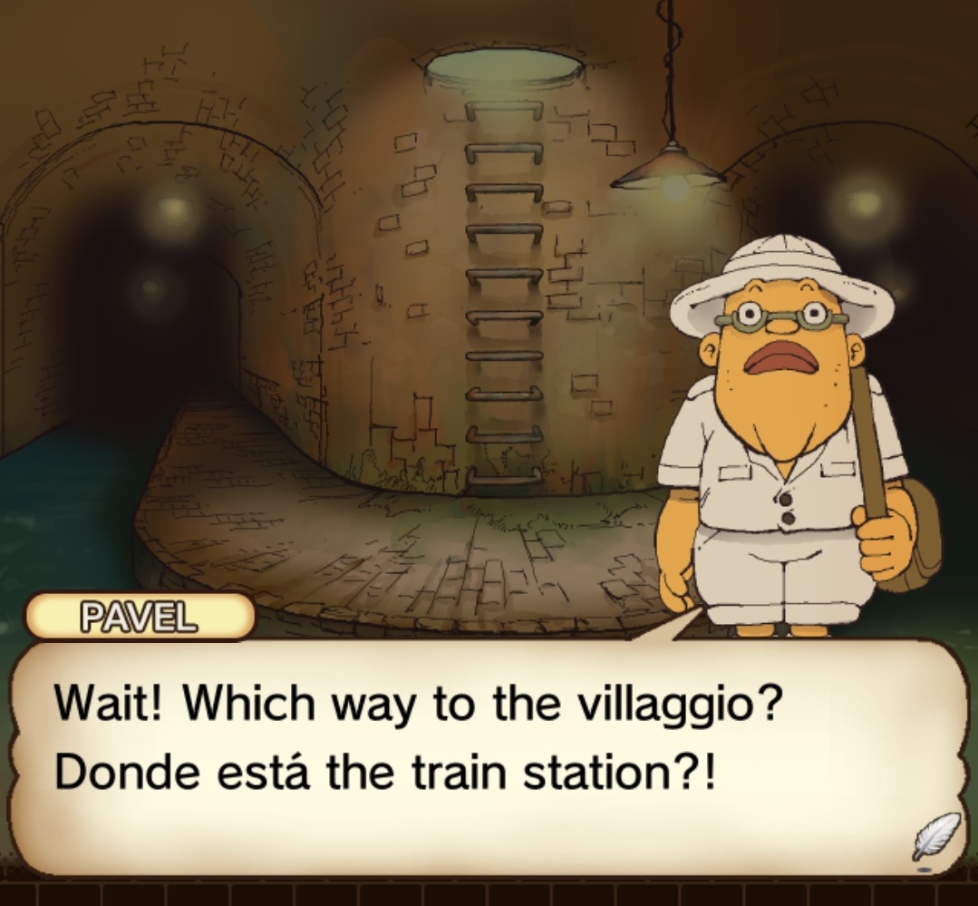 Layton Series sur Twitter : &quot;Did You Know? The positively perplexing polyglot Pavel speaks English, Spanish, French, Italian, Japanese and Chinese when you meet him in &#39;Professor Layton and the Curious Village&#39;.